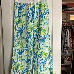 Lily Pulitzer  Patterned Wide-Leg Pants